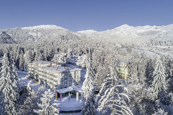Aerial - ©Waldhaus Flims Wellness Resort
