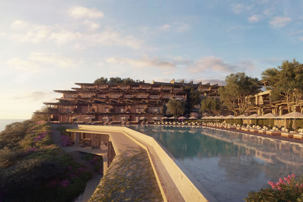 Exterior with swimming pool -©Six Senses Ibiza