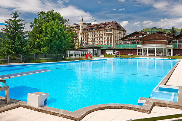 Outdoor Swimming Pool -©Gstaad Palace