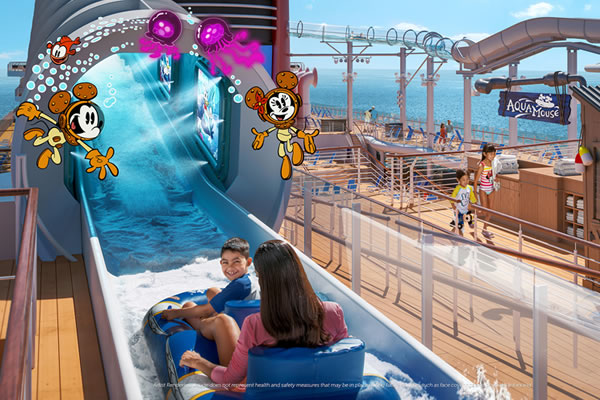 AquaMouse on Disney's Wish ©Disney Cruise Line