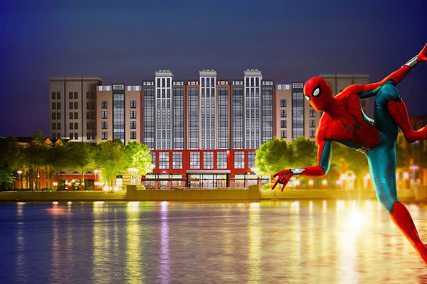 Spiderman at Disney's Hotel New York - The Art of Marvel -©Disneyland Paris