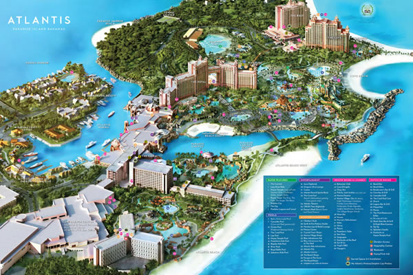 Resort Map ©Atlantis Bahamas