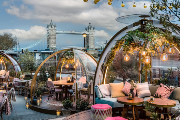 Summer Igloos at Tower Bridge ©Coppa Club
