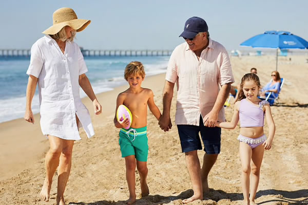 Grandparents & Kids on the Beach ®Hyatt Regency Huntington Beach Resort and Spa