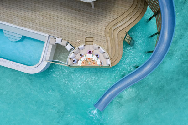 One-Bedroom Water Retreat with Slide ©Soneva Fushi, Maldives