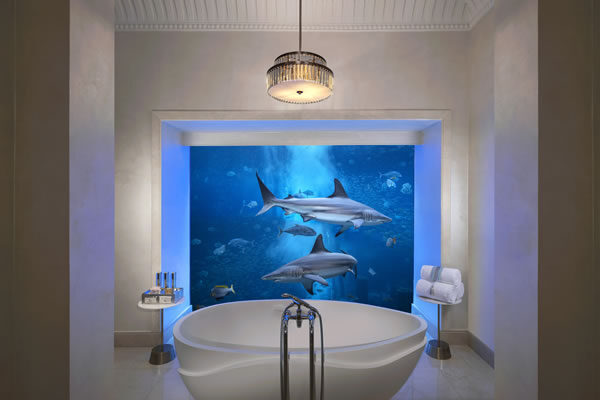 Bathing with a View at Underwater Suite ©Atlantis The Palm Dubai