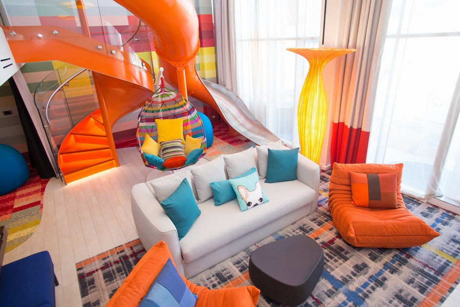 A Peek Inside Royal Caribbean’s All-New Ultimate Family Suite | from an In-Suite Slide to a Lucky Climber