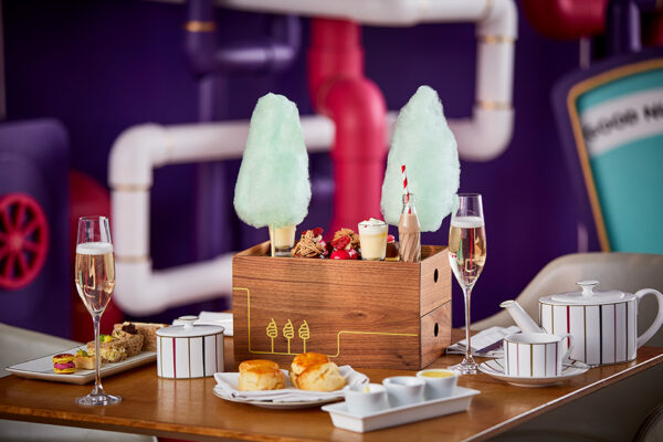 London Family Vacation at One Aldwych Charlie and the Chocolate Factory Afternoon Tea