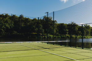 Abbaye des Vaux de Cernay French Countryside Padel Court on the Lake