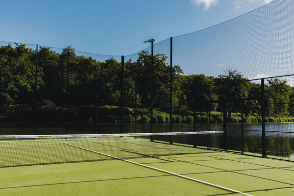Abbaye des Vaux de Cernay French Countryside Padel Court on the Lake